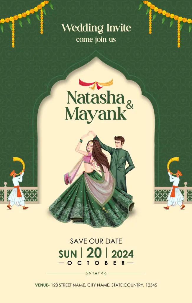 Customize Digital Wedding invitation