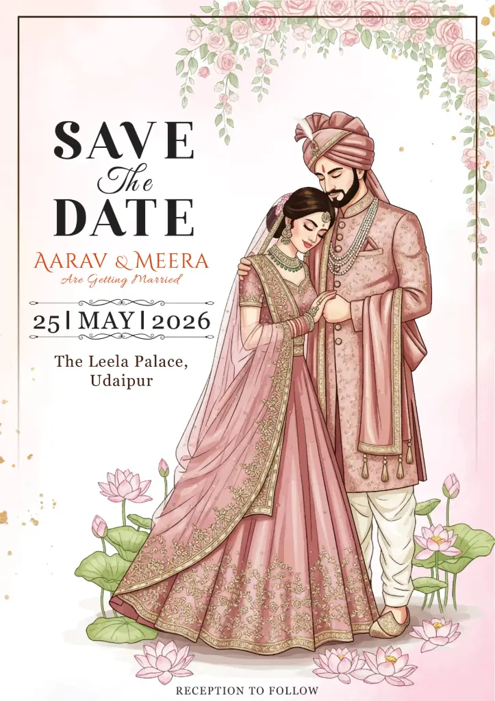 Customize Digital Wedding invitation