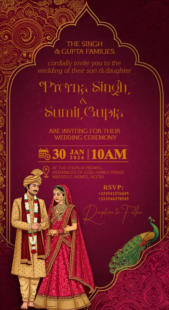 Custom Marriage E-Invite