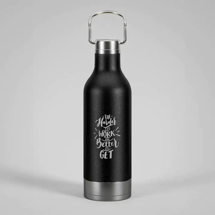 Earthy Cool Sports Water Bottle (Black)